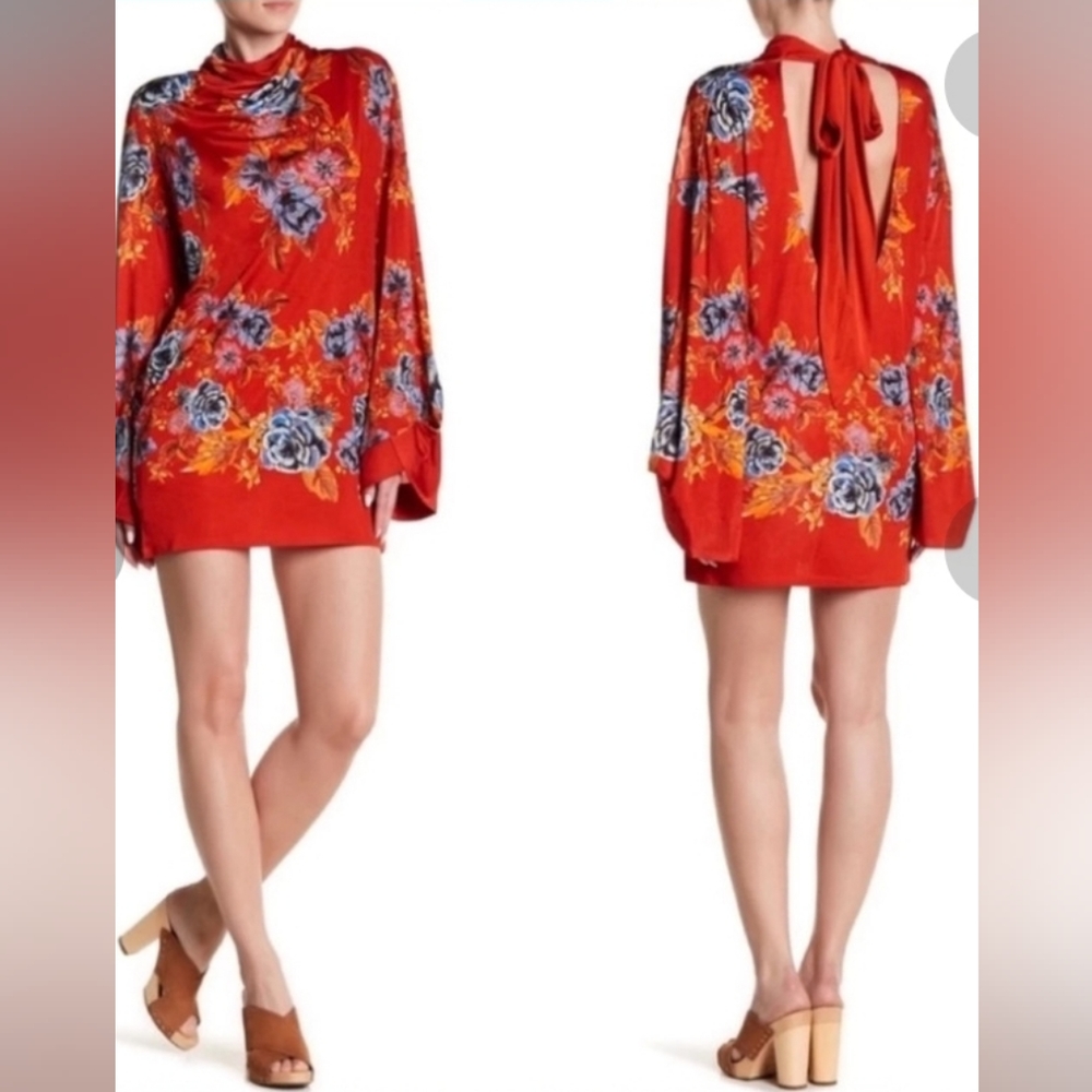 Free People 2 AM Floral Mini Dress Size M